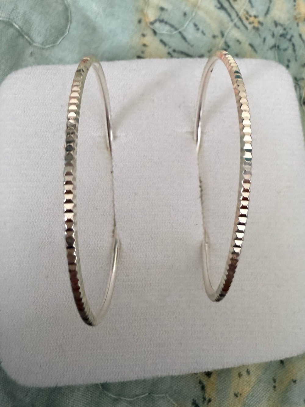 925 Silver Hoop Earrings - Romantic style